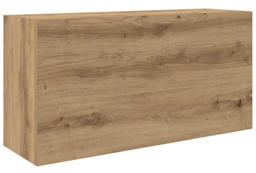 vidaXL Bad-Wandschrank Artisan-Eiche 80x25x40 cm Holzwerkstoff, Bad-Hängeschrank, Hängeschrank Badezimmer, Wand-Badschrank, Hängeschrank Bad