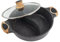 WQZzjm Hot Pot im Vintage-Stil, Hot Pot mit Trennwand für Herd, doppelseitiges Suppenkochgeschirr, chinesischer Shabu-Shabu-Topf mit Zwei Geschmacksrichtungen, Shabu-Kocher (24 cm) (schwarz 24 cm)