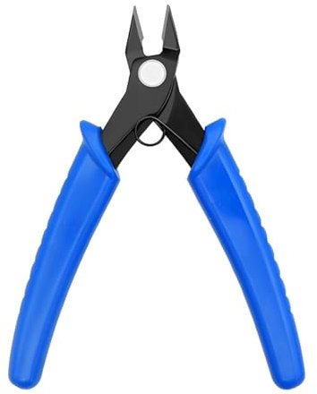 MIETONG Pince Coupante Precision Bleu - Coupe-Fil en acier au Carbone Fil Souple Petit Câble Coupe-Fil Cisailles pour l’Industrie Électronique Bijoux Artisanaux Bricolage