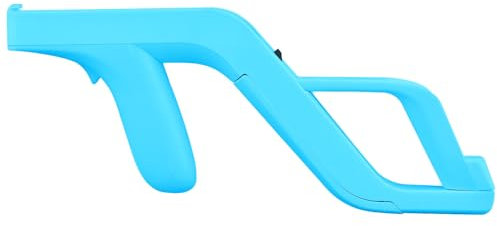 OSTENT Light Gun Attachment for Nintendo Wii/Wii U Remote Nunchuck Zapper Shooting Games, Coloe Blue