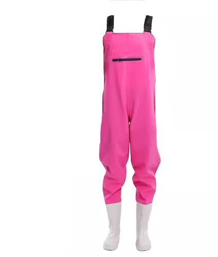 Fishing Waders, PVC Hip Waders Multicolor Sizes 4.5-7(Pink,6)