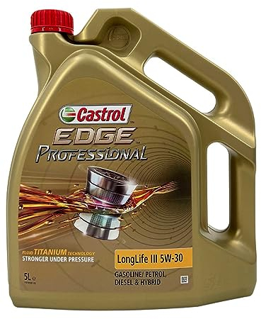 Castrol Motoröl Edge Professional Longlife III 5W-30, 5 Liter (Neue Verpackung 2018)