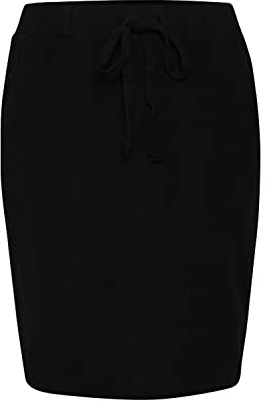 KAFFE Rock Naya Damen Rock Knielang Skirt Casual Bleistiftrock 42, Midnight Marine