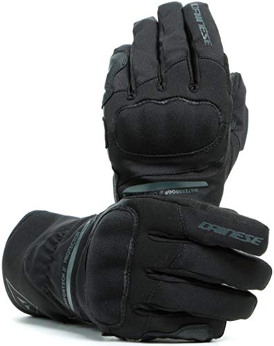 Dainese Aurora Lady D-Dry® Handschuhe Kurz Leder Motorradhandschuhe Damen Schwarz Schwarz S