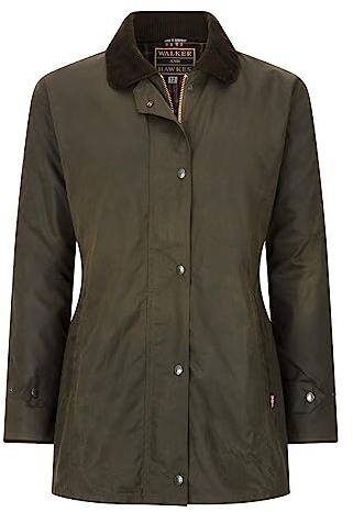 WALKER AND HAWKES - Giacca Victoria in Cera da Donna - Verde Oliva - EU 44 (UK 16)