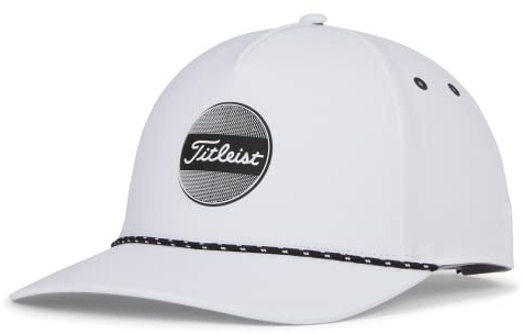 Titleist Boardwalk Rope Golf Cap, White/Black, Adjustable