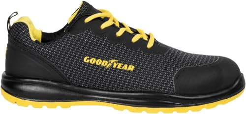 Goodyear svarta andningsbara skyddsskor, arbetssäkerhet, kategori S3 - storlek 38