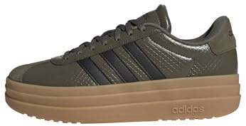 adidas Damen VL Court Bold Shoes, Olive strata/core Black/Gum 3, 39 1/3 EU