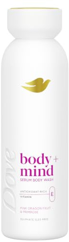 Dove Body + Mind Pink Dragon Fruit & Primrose Serum Body Wash body cleanser with antioxidant-rich vitamin E for glowing skin 350 ml