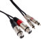 Stagg STC3CMXF S Serie Audiokabel Twinkabel - 2x Chinch Männlich - 2x XLR Weiblich 3m