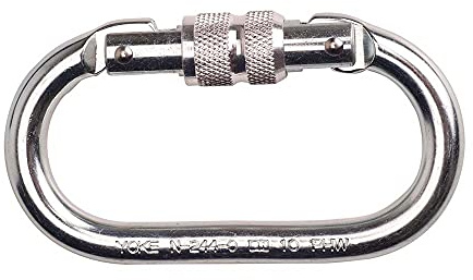 Oval Karabiner mit Schraubverschluss