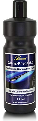 Petzoldt's 1 Liter Nachfüllgebinde Glanz-Pflege - Fahrzeugpflege Trockenwäsche und Detailer für Lack, Alu- oder Chromflächen, Glasscheiben, UVM.