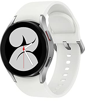 Samsung Galaxy Watch4 Smart Watch, Health Monitoring, Fitness Tracker, Long Lasting Battery, 4G, 40mm, Silver (UK Version)