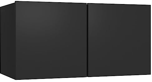 vidaXL TV-Hängeschrank Schwarz 60x30x30 cm