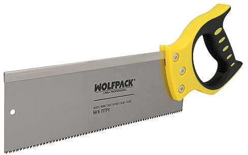 Serrucho Costilla Bimaterial 300 mm / 12 Sierra Carpintero, Serrucho Carpinteria, Sierra Costilla, Sierra Madera, Plastico, etc