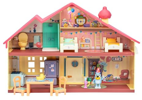 Bluey Celebration Home, Help Celebrate Birthday, With 11 Play Pieces of Removable Furniture and Accessories, Plus 1 Exclusive 2.5 Inch Figure,