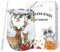 NymphFable 12oz/350ml Edelstahl Thermobecher Kaffeebecher to go, Weihnachten Weinbecher Weinglas Mit Deckel und Strohhalm, Kaffee, Cocktails