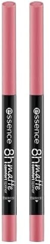 Essence - Crayon à Lèvres 8H Matte Comfort - 15 Vintage Rose (Lot de 2)