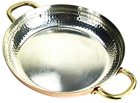 Copper Garden Kupferpfanne 28 cm mit Griffen I Mit Zinn beschichtete Pfanne aus Kupfer zur idealen Wärmeleitung/-verteilung I Bratpfanne spülmaschinenfest & robust I 100% lebensmittelecht