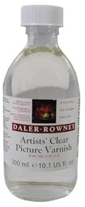 Daler-Rowney Georgian Oil Medium, Glass Jar, 10.14oz - 300 ml, Clear Picture Varnish