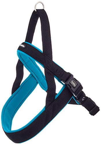 Nobby Norwegergeschirr Mesh Preno, türkis L: 68-85 cm + 54 cm, B: 40/45 mm, 1 Stück