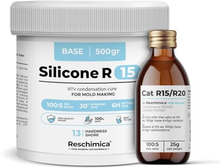 Reschimica Gomma Siliconica Liquida Bicomponente R15 (500 gr)