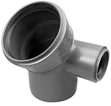 Bogen Kunststoff HT-Rohr Installation Abwasser 110 x 50 mm 45° 90° Grau NEU (45° Recht)