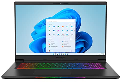 MEDION ERAZER Beast X30 43,9 cm (17,3 Zoll 100% sRGB 165Hz) QHD Gaming Notebook (Intel Core i7-12700H, 32GB DDR5 RAM, 1TB PCIe SSD, GeForce RTX 3070 Ti 8GB GDDR6 VRAM, Win 11 Home)