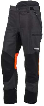 KOX Schnittschutzhose Duro 3.0 Anthrazit/Orange Gr. 52
