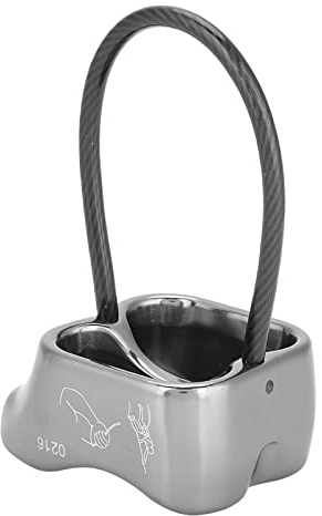 Qcwwy Bergsteiger-Werkzeuge, Gerät, ATC-Sicherungsgerät, Abseilgerät, Professionell, Stark, Sicher, Langlebig für die Freizeit Im Freien, Sicherungsgerät, Klettern