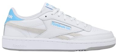 Reebok Club C Revenge - Sneakers, Taglia 39 EU, Colore: Bianco/Grigio, Ftwrwhite Barelygrey Semifuturecyan, 39 EU