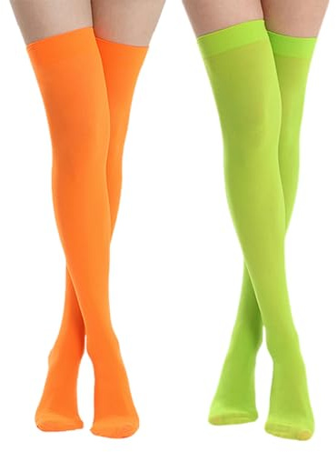 OAOSDH 2 Coppie di Lunghe Calze da Donna, Accessori per Il Gioco di Ruolo, Calze alla Moda E Personalizzata E Accessori di Abbigliamento.
