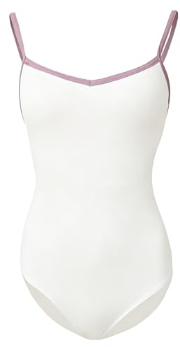 ROYAL SMEELA Body danza classica senza maniche donna body da balletto con reggiseno incorporato