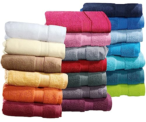 Erwin Müller Handtuch Friedrichshafen 100% Baumwolle orange Größe 50x80 cm - Premium-Qualität, unvergleichlich saugfähig, hautsympathisch, formstabil (weitere Farben)