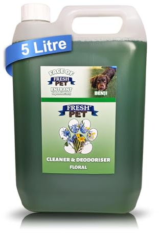 Trade Chemicals Fresh Pet Kennel/Cattery Disinfectant and Deodoriser - 5L (FLORAL)