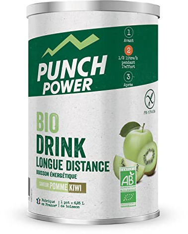 PUNCH POWER - Boisson Longue Distance - Pomme Verte - Pot 500 g - Energie Longue Durée - Glucides - BCAA - Vitamines - Electrolytes - Antioxydant - Marque Française
