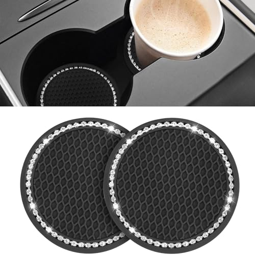 2 Pièces Porte Gobelet Voiture, Silicone Porte Gobelet, Accesoir Voiture, Lot De 2 Porte-Gobelets Universels, Accessoire Interieur Voitu