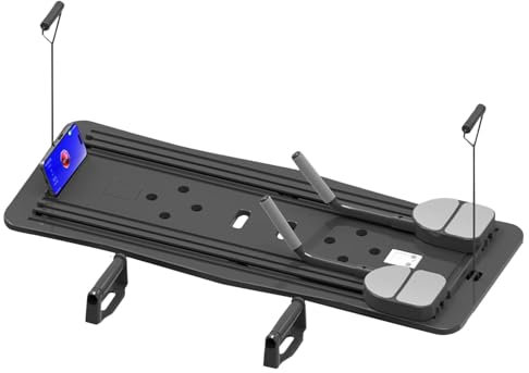 Ab Roller Wheel - Multifunktionales Bauchbrett | Ab Roller Übungsrad | Faltbares Pilates Reformer Board Für Heimtraining | Automatischer Rebound Bauchroller Mit Ellenbogenstütze Und Widerstandsbändern