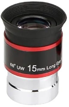 Mikroskop Astronomisches Teleskop 1,25 Zoll 68/66 Grad Okular-Set 6/9/15/20 mm mehrfach beschichtete Linse(68Deg-15mm)