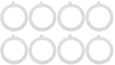 Batum 8 PCS Clamp Can Sealing Rings,ID 70mm OD 95mm Preserving Jars Silicone Leak-Proof Sealing Rings for Preserving Jars Lids,Grey