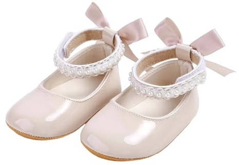 Generico Sandali Infanzia Morbida Suola con Perline Scarpe Neonata Ballerina Autunno Calzature Bambina Travestimento Ideali Outdoor