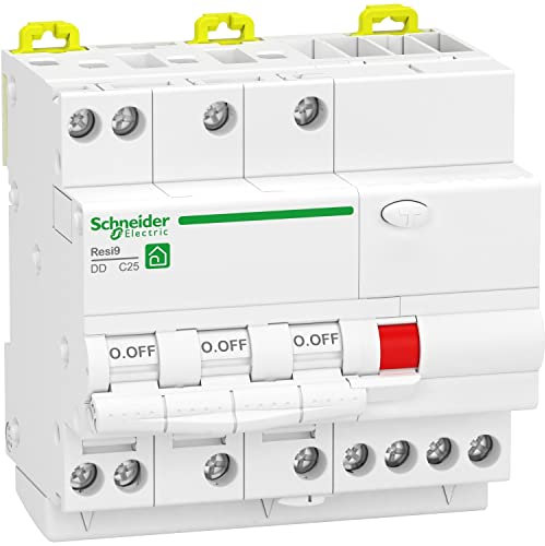 Schneider Electric - Resi9 - disjoncteur différentiel - 3P+N - 25A - 30mA - courbe C - type Asi - R9PDCS25