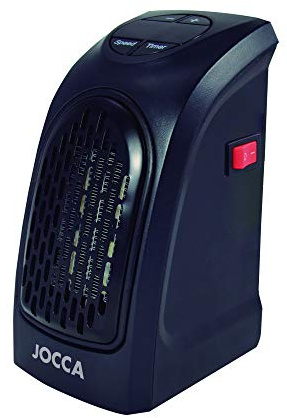 Jocca - Electric Wall Fan Heater | Auto Shut-Off System | PTC Ceramic Technology | Adjustable Thermometer | Programmable