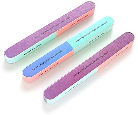 Lima professionale per unghie a sei lati, per lucidatura, levigatura, 7 in 1, strumento per manicure per la cura delle unghie, manicure e lucidatrice KOKSI (confezione da 1)