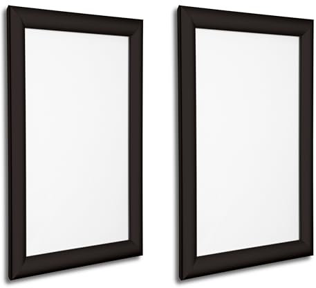 Biggest Aluminium Snap frame Poster Frame Clearence sale In Black and silver Colour (2 x A3 Black MItred)
