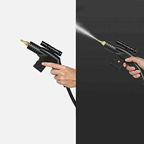 Handheld Steam Cleaner, Portable Steam Cleaning Machine Automatic Pumping 10 in 1 Set Multi-Function Multi-Purpose -Free Multi-Surface Cleaning for Removing Oil/Stains/2792 (Color : Black)