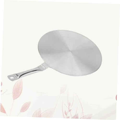 SHOWERORO Induction Cooker Heat Converter Disk Stainless Steel Thermal Guide Plate for Gas and Electric Cooktops Works with Pans and Pots Safe and Easy to Use