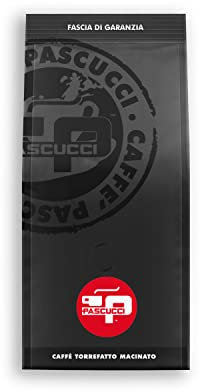 Caffè Pascucci - Caffe macinato Per Moka Caffettiera Napoletana Miscela Blend Mocha Tostatura Chiara Caffe In Polvere 6x250 g Pacchetto Salva Aroma