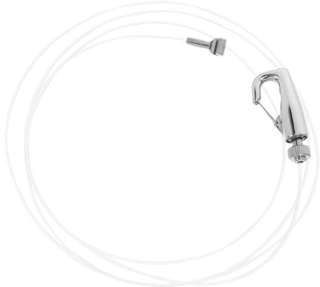 ORFOFE Fil Per Ad Alta Resistenza in Acciaio Inossidabile e Nylon Con Gancio Per Binari Regolabile Per Appendere Cornici e Oggetti d Arte