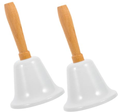 VERDANVERSE 2 Piezas Campana De Metal para Restaurante Campanas De Servicio De Escritorio para Bar Adorno Navideño para Plato